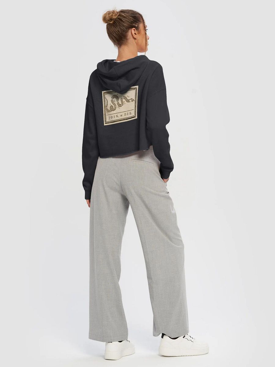 "Join or Die" Women's Lightweight Cropped Hoodie product image (6)