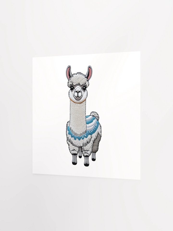 Llama Love Embroidered Patch Poster product image (7)