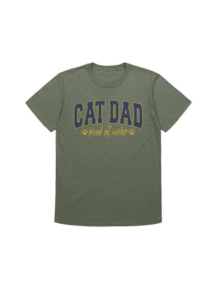 Cat Dad (proud cat worker) - Unisex Adult Super Soft Lightweight T-shirt product image (4)