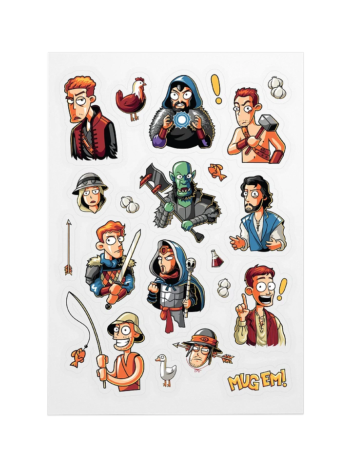 Epic NPC Man Sticker Sheet product image (1)