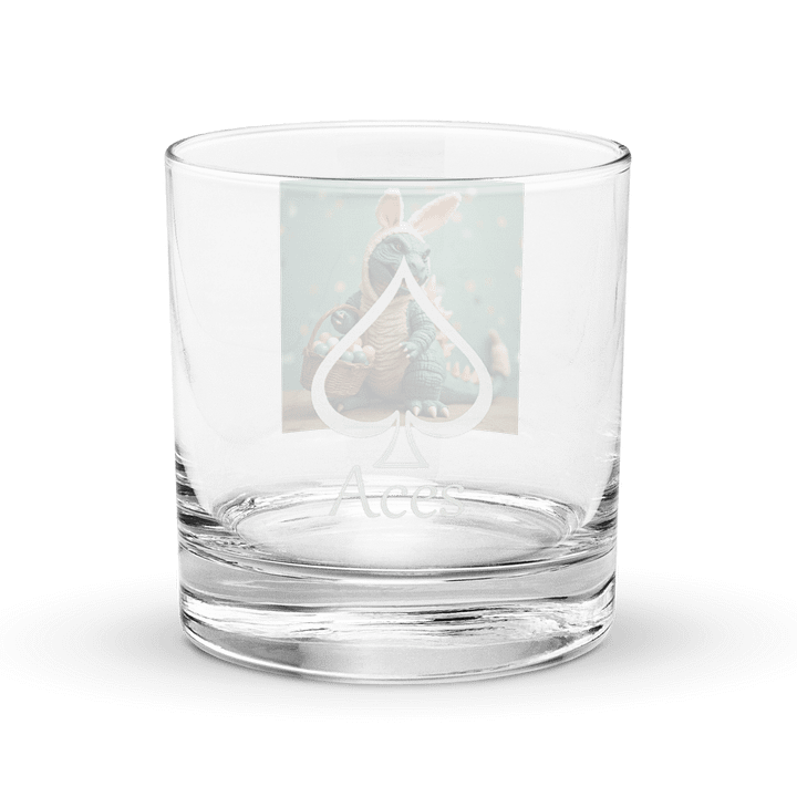 Easter Bunzilla Rocks Glass product image (2)
