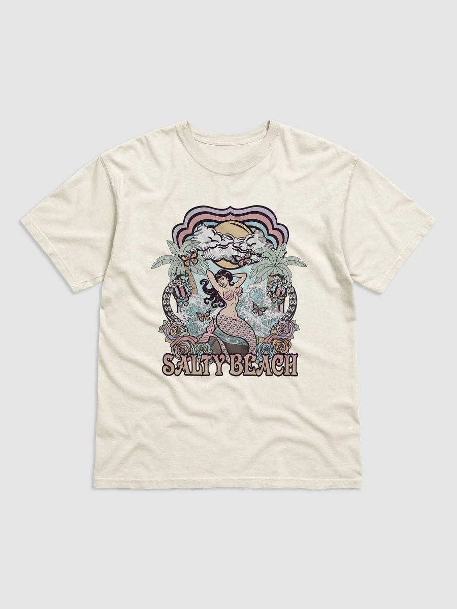 Salty Beach, Mermaid by the Beach Tee | Retro-Style Art Nouveau T-Shirt for Travel and Road Trips product image (10)