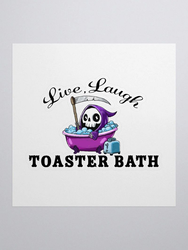 LIVE LAUGH TOASTER BATH STICKERS