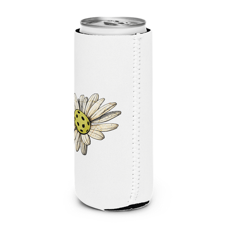 Flower Daisy Pickleball Sketchy Bloom Can Cooler product image (2)