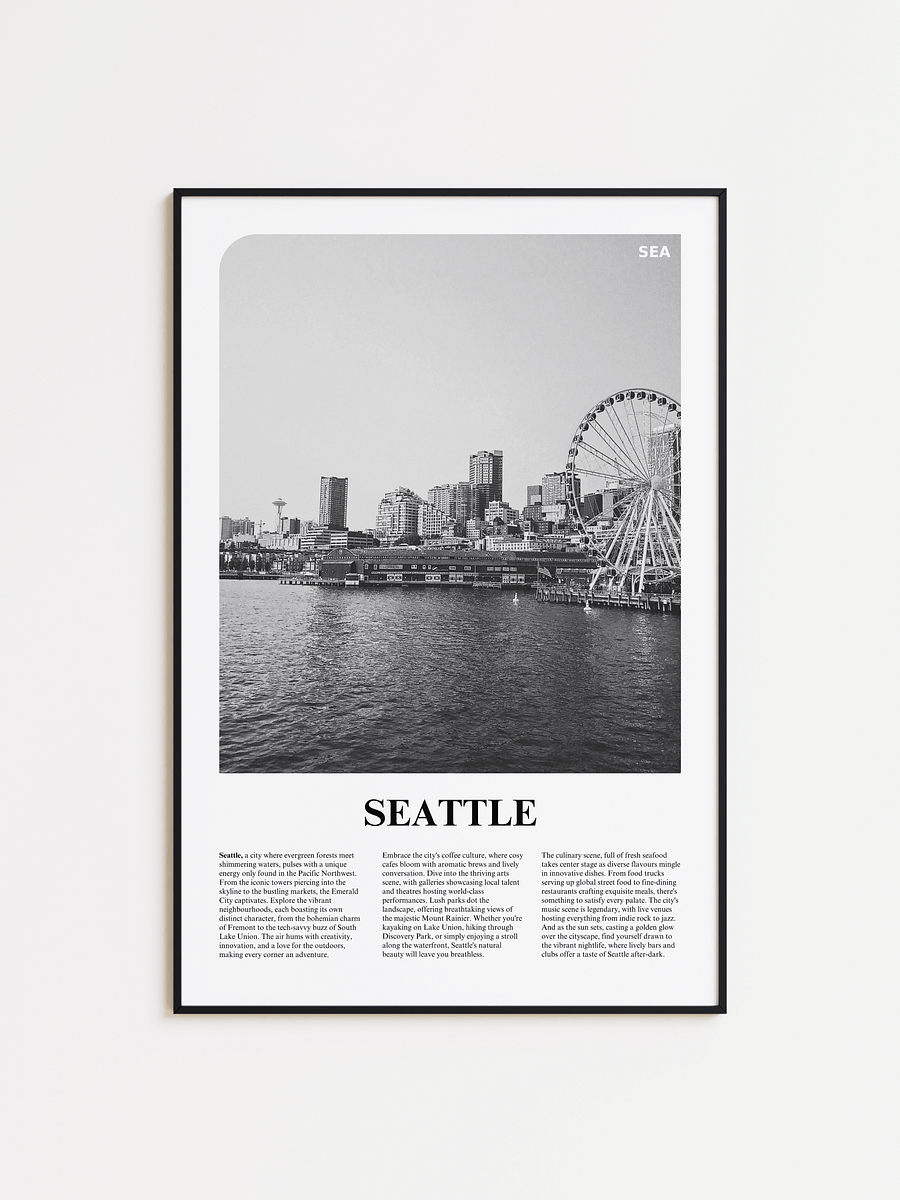 Seattle 03 Newspaper Poster product image (1)