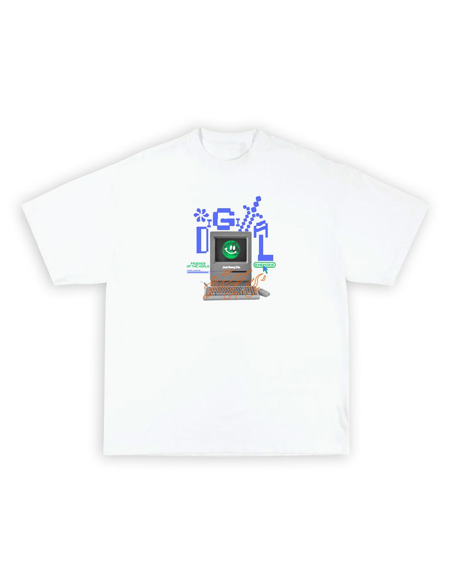 DIGITAL ENEMIES TEE-WHITE product image (1)