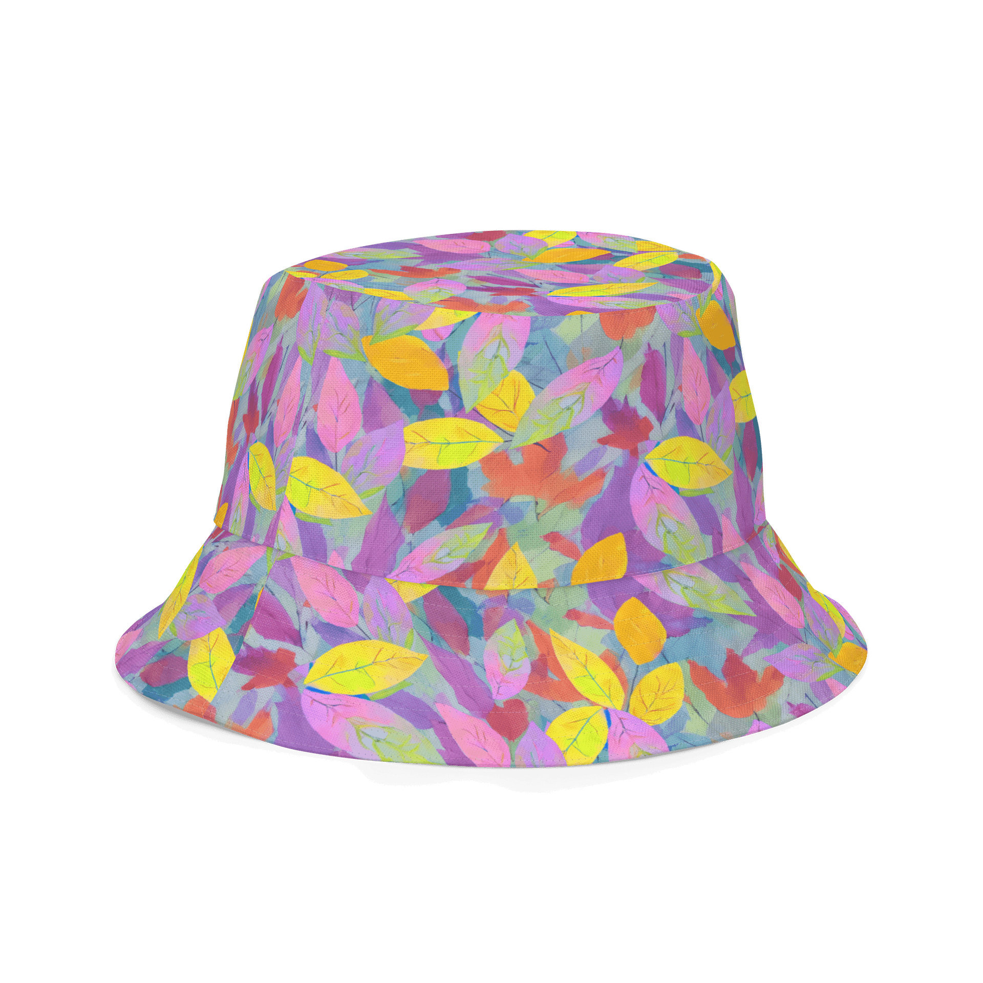 Yellow Pink Leaves Hat product image (3)