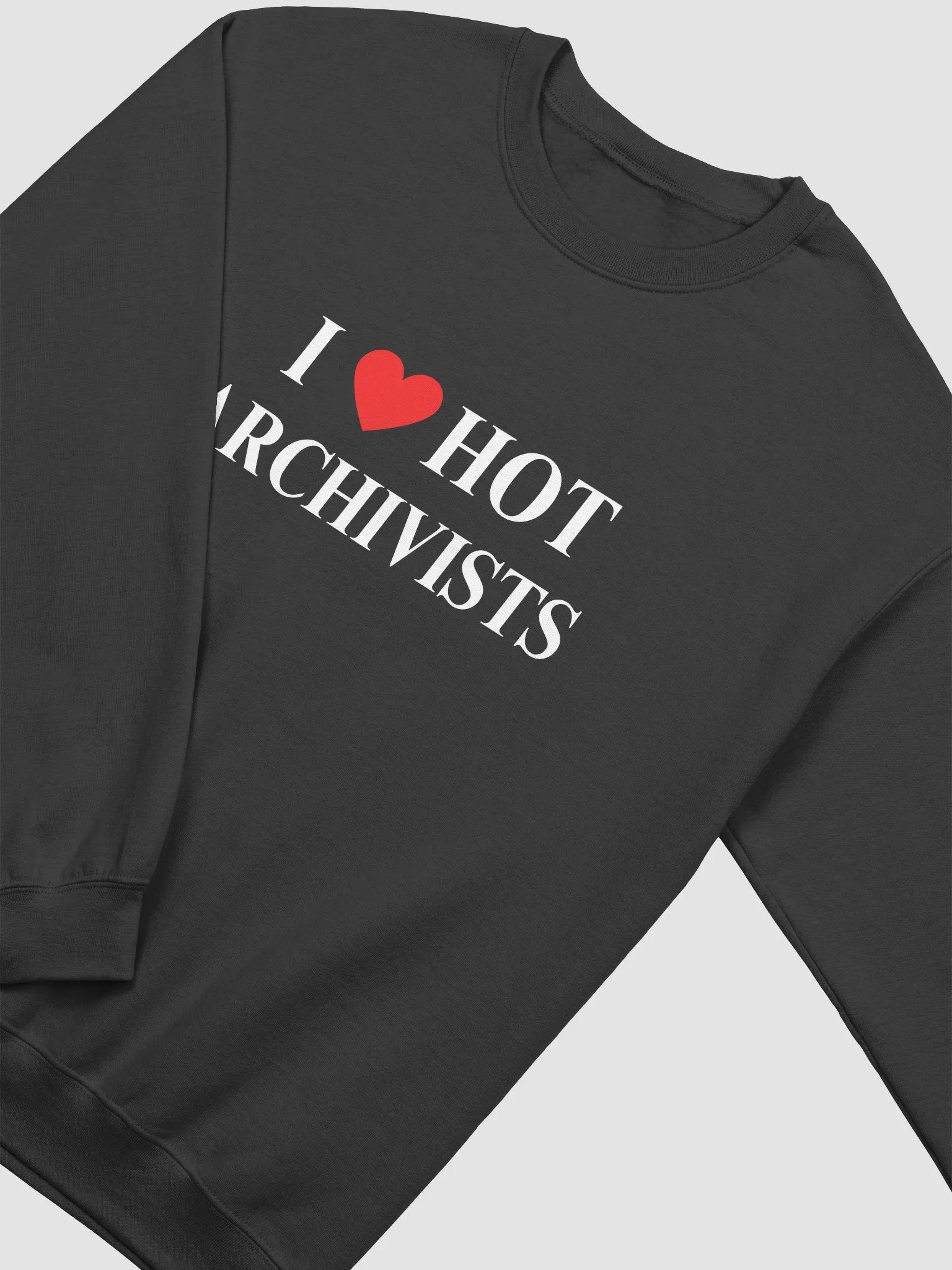 I HEART HOT ARCHIVISTS CREWNECK product image (3)