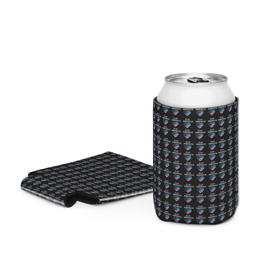 Patriotic Heart Can Cooler product image (4)