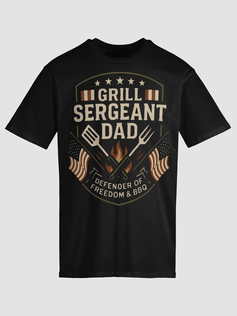 Grill Sergeant Dad T-Shirt - Patriotic BBQ & Freedom Defender Gift product image (7)