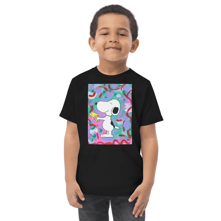 Snoopy (art by Dina R.) acrylic painting picture - Rabbit Skins Toddler Jersey T-Shirt product image (1)