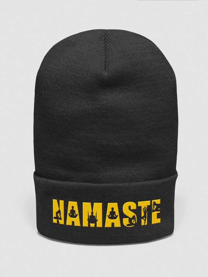 Namaste Embroidered Beanie - Zen Style for Every Season product image (1)