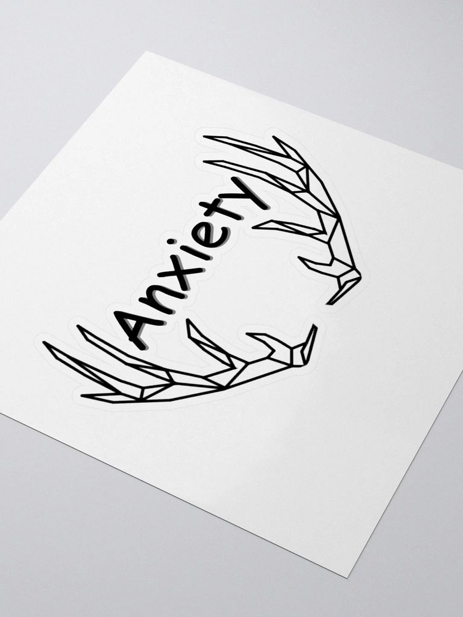 Anxiety sticker - Black product image (3)
