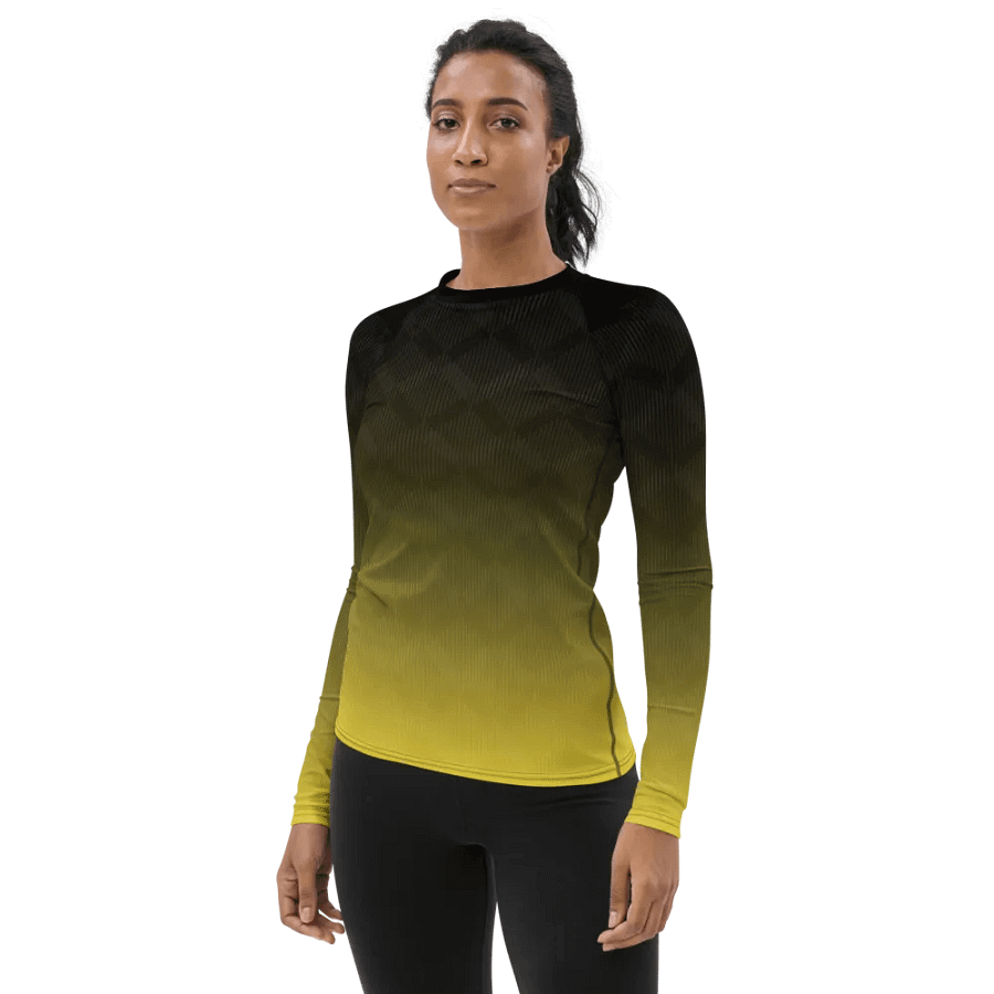 Sunset Stripes Women's Rash Guard product image (3)