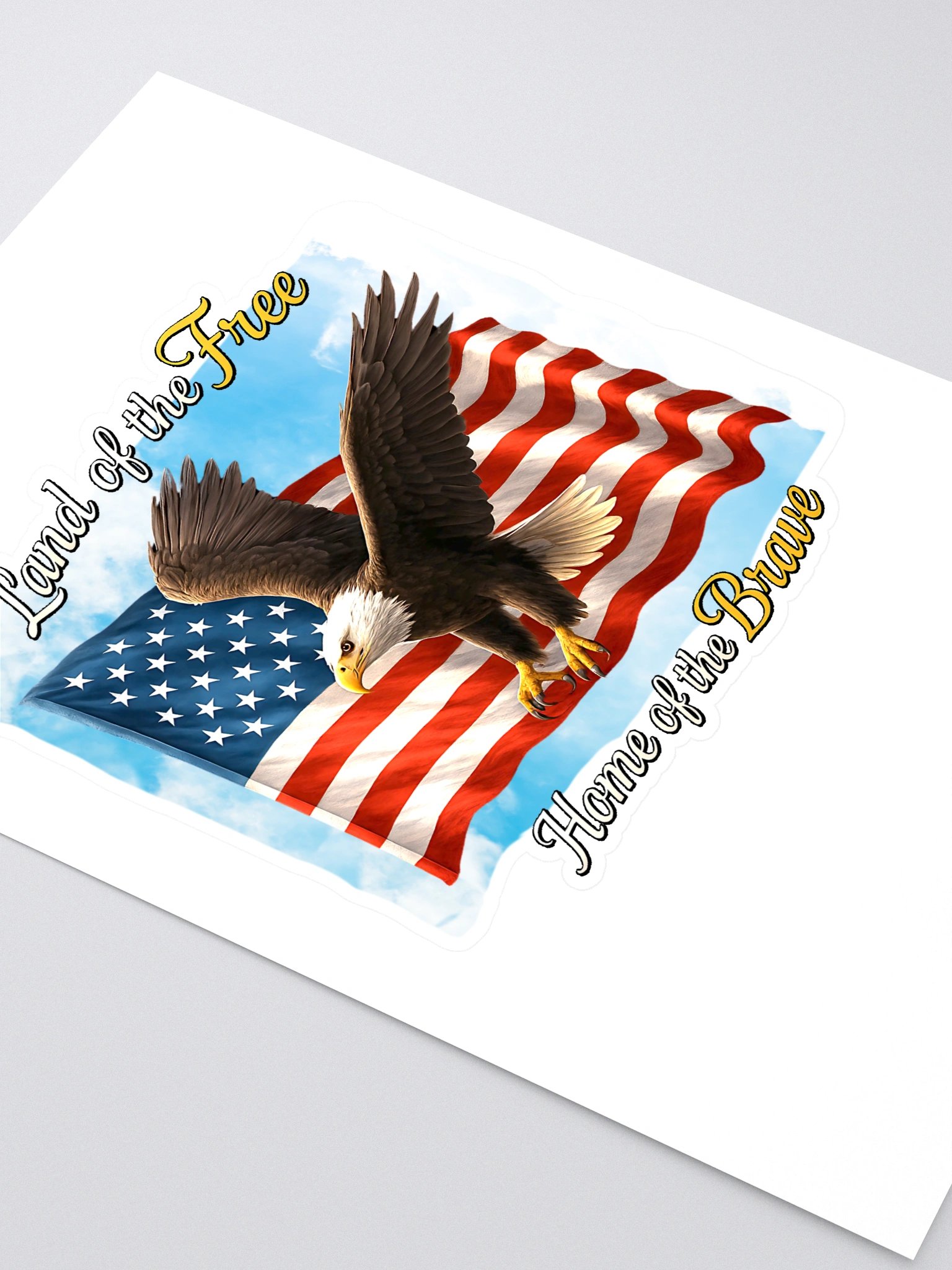Charlie Kirk Shooter Shirt – Land of the Free Home of the Brave Sticker product image (2)