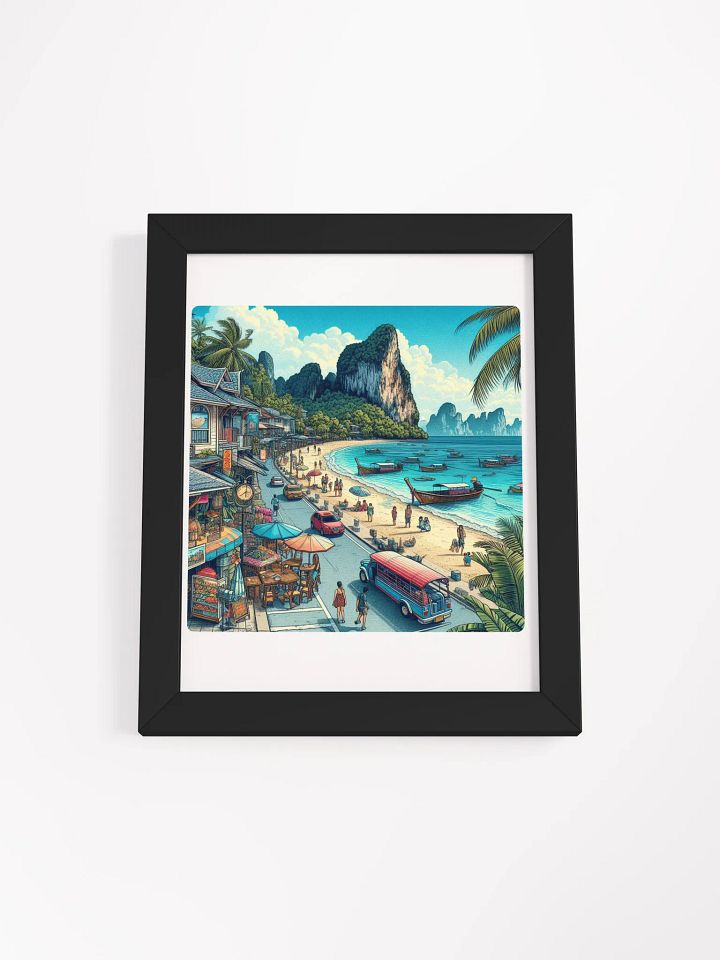 Coastal Paradise Framed Poster | AI Work Krabi city product image (9)