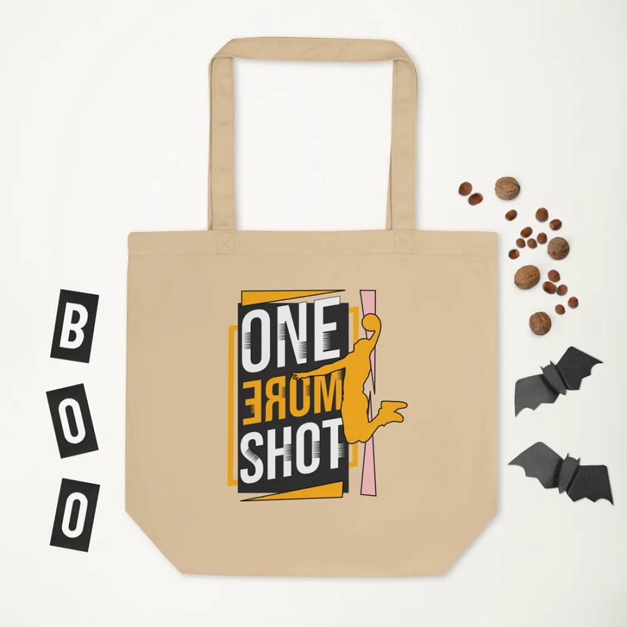 One More Shot Basketball Male Airborne Hoops Eco Tote product image (5)