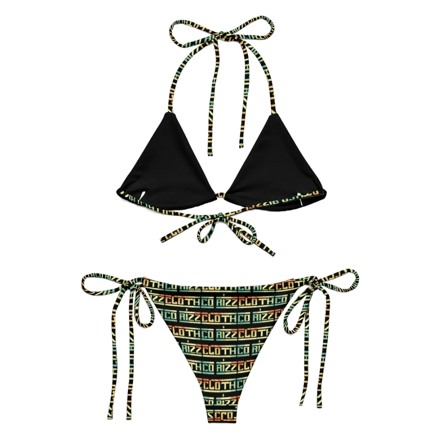 Rizz Cloth Co String Bikini Rasta Dark product image (6)