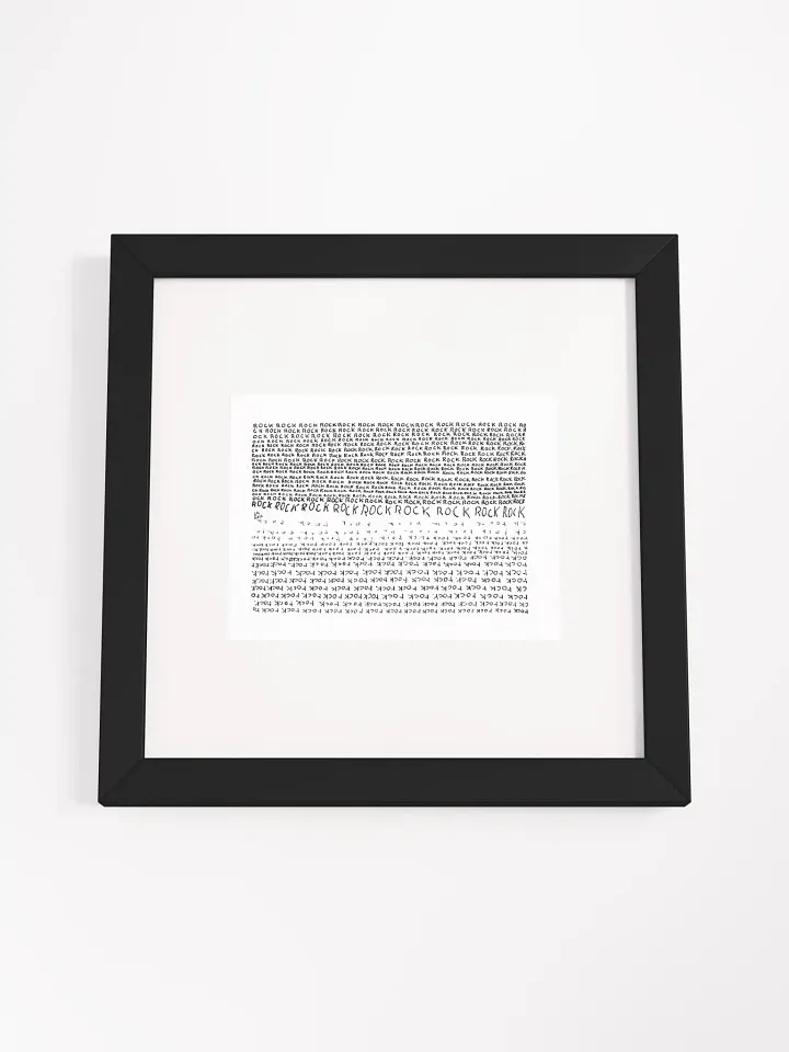 ROCKrock Panel Card Print Framed product image (1)