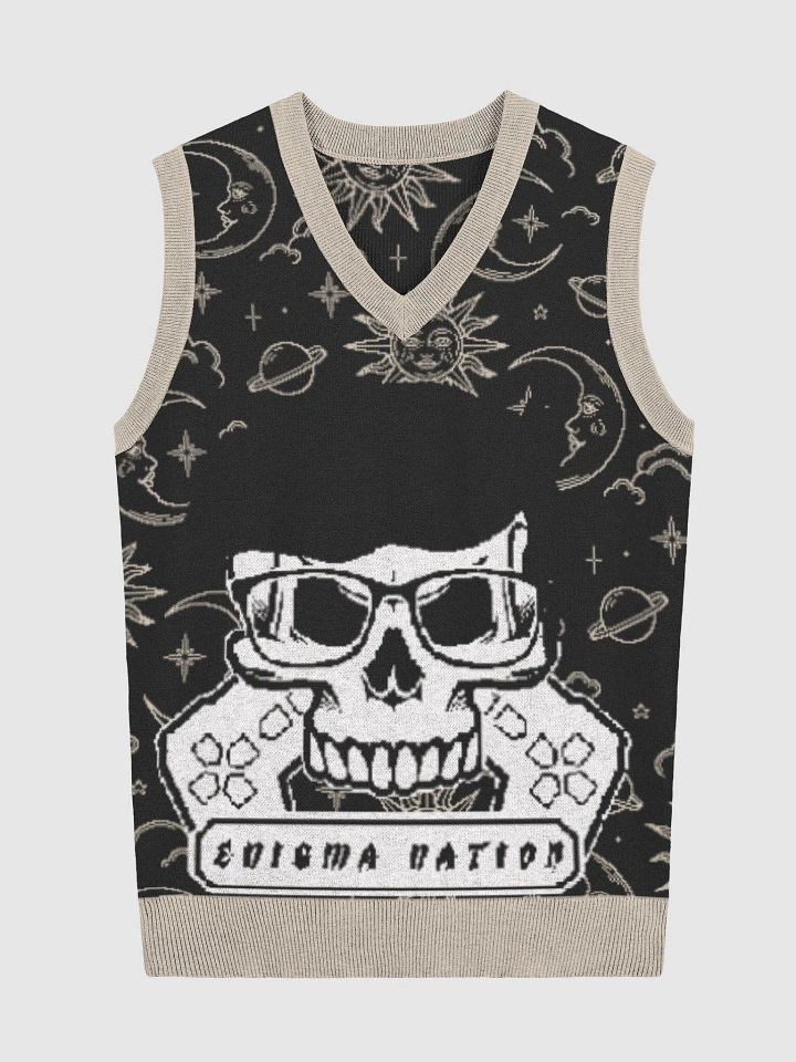 Enigma Nation Knitted V-Neck Vest 11 product image (4)
