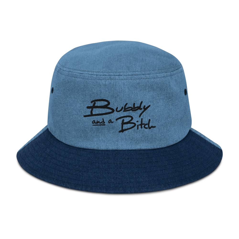 Bubbly and a B*tch (black) embroidered denim bucket hat product image (8)