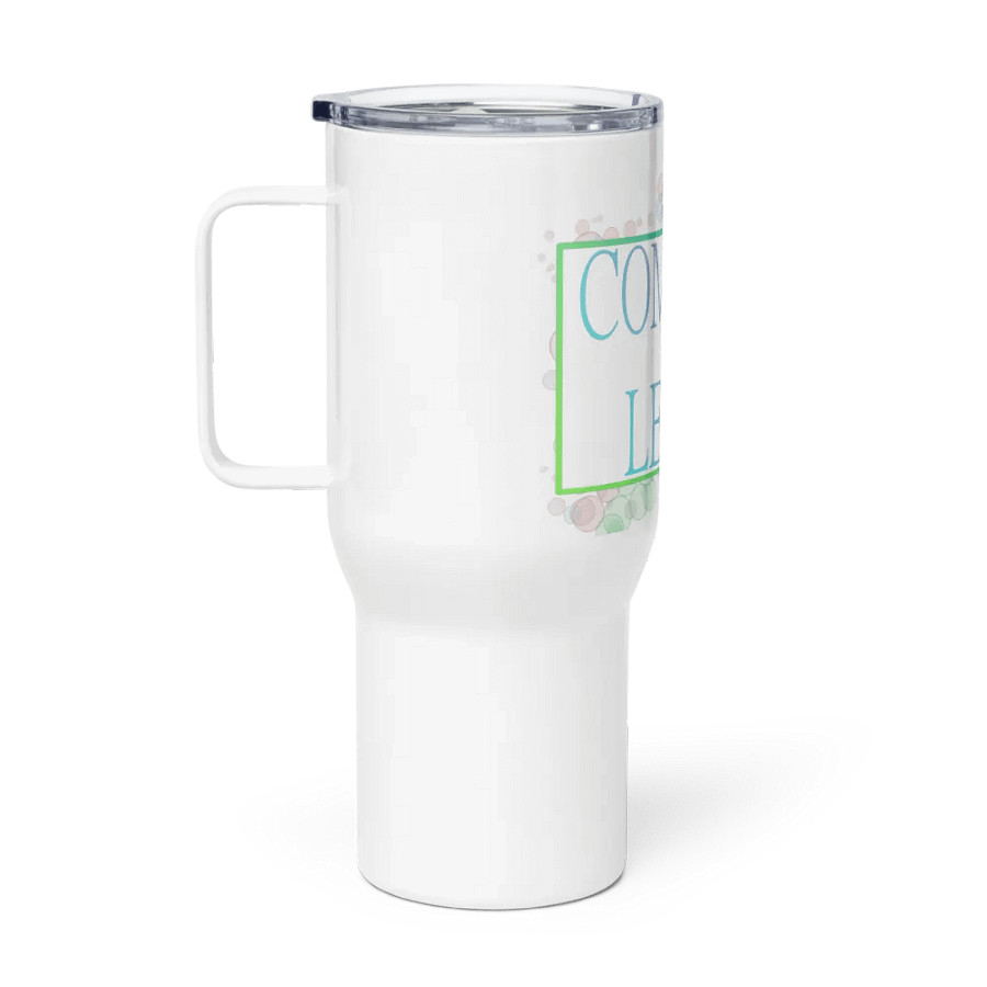 Bubble Letal travel mug with handle product image (1)