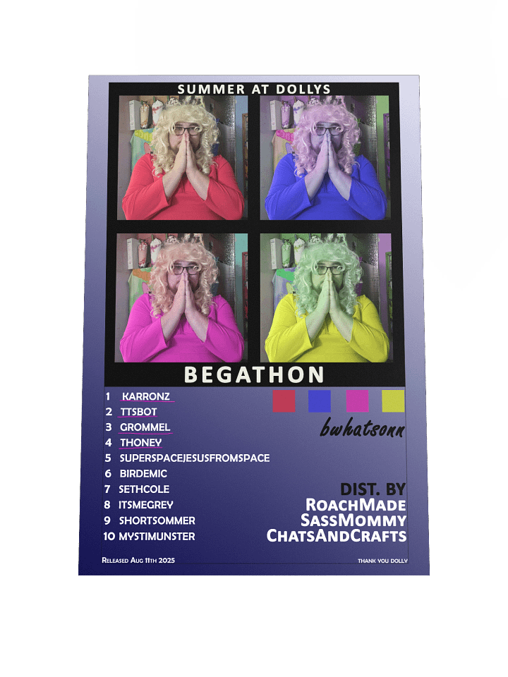 Begathon 2025 Memorial Poster product image (2)