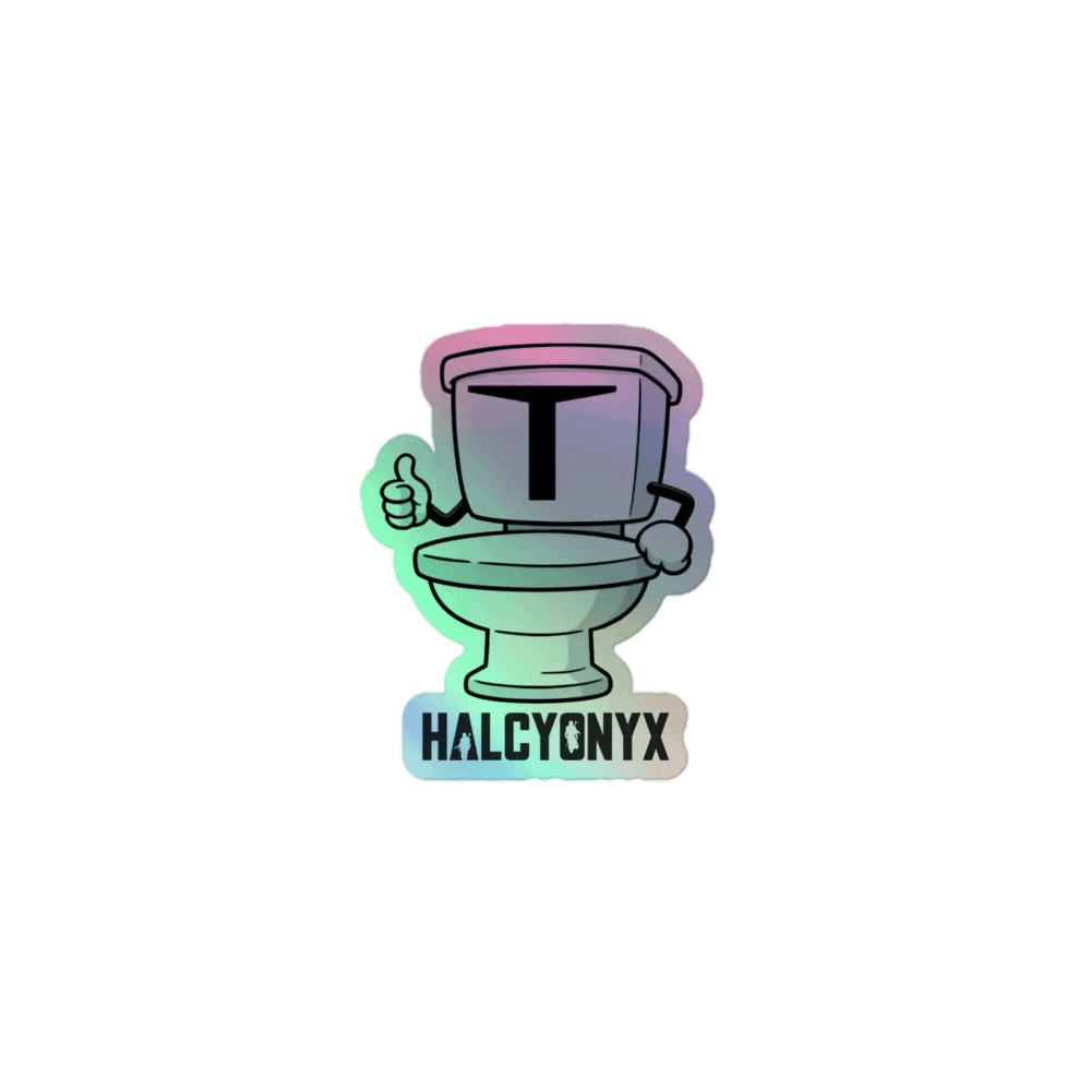 Holo Toilet Sticker! product image (1)