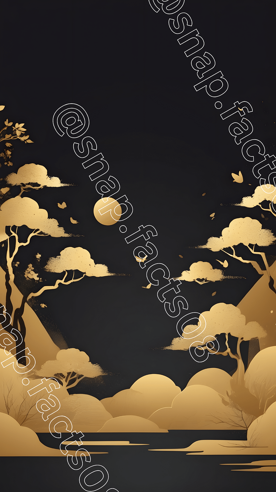 Golden Tranquility – Elegant Minimalist Landscape product image (1)