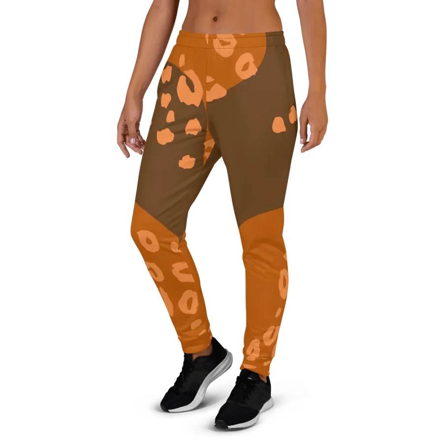 Orange cat Lounge Women's Joggers product image (3)