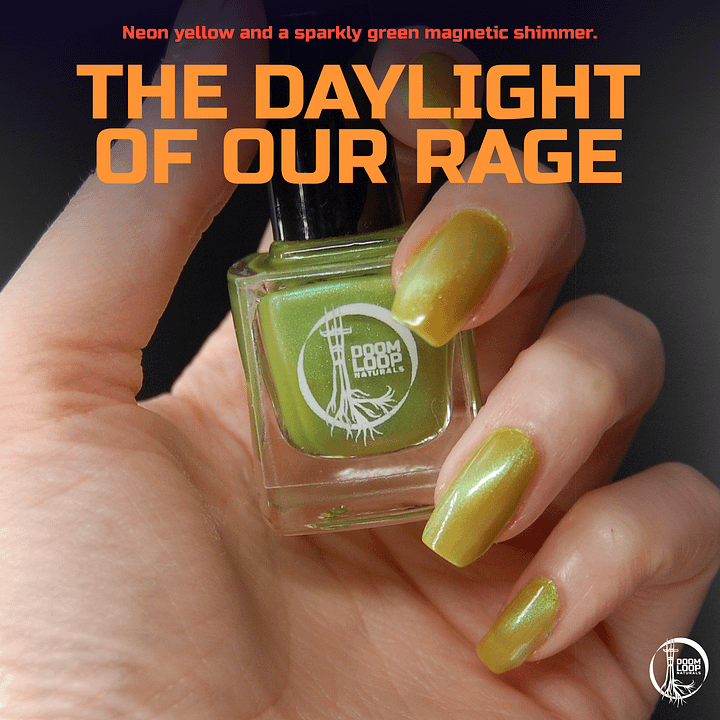 THE DAYLIGHT OF OUR RAGE - Magnetic Green and Neon Yellow Polish product image (1)