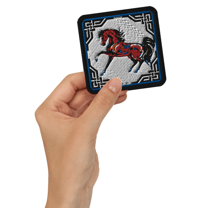 Arabian Stallion Embroidered Square Patch product image (2)