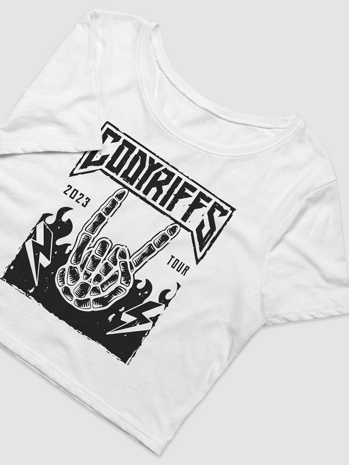 CR 2023 Tour - White Crop Top product image (2)