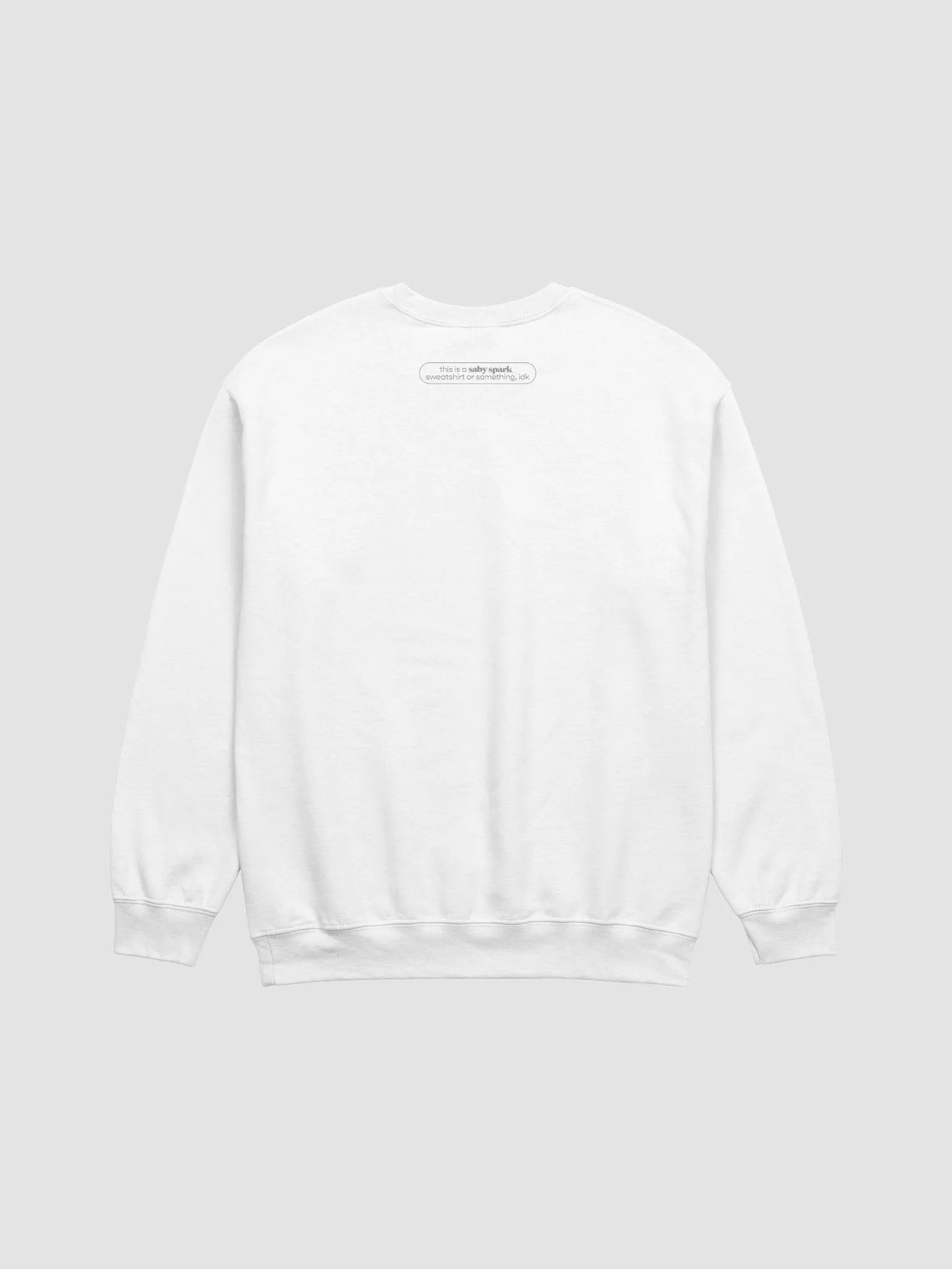 "i don't know" sweatshirt (white) product image (2)