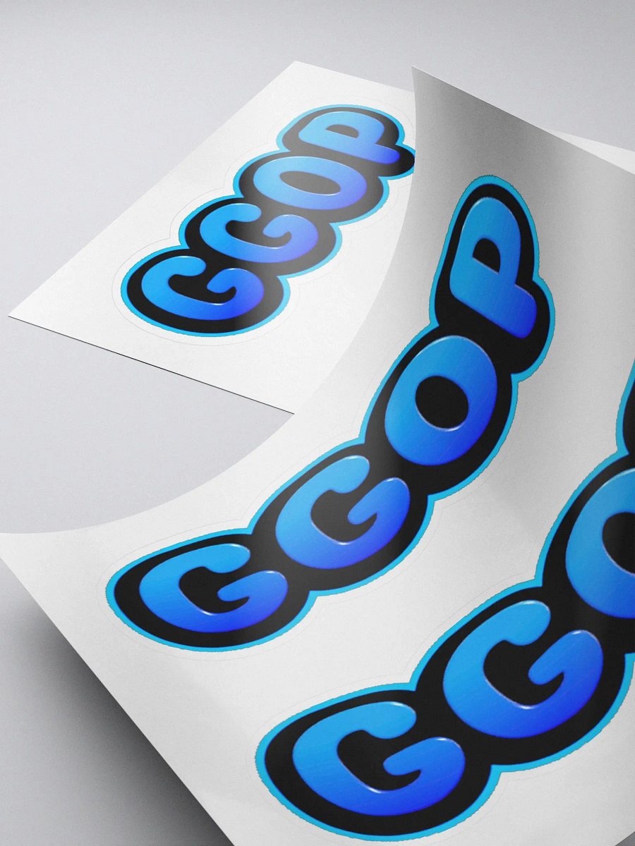 Blue GGOP Stickers product image (4)