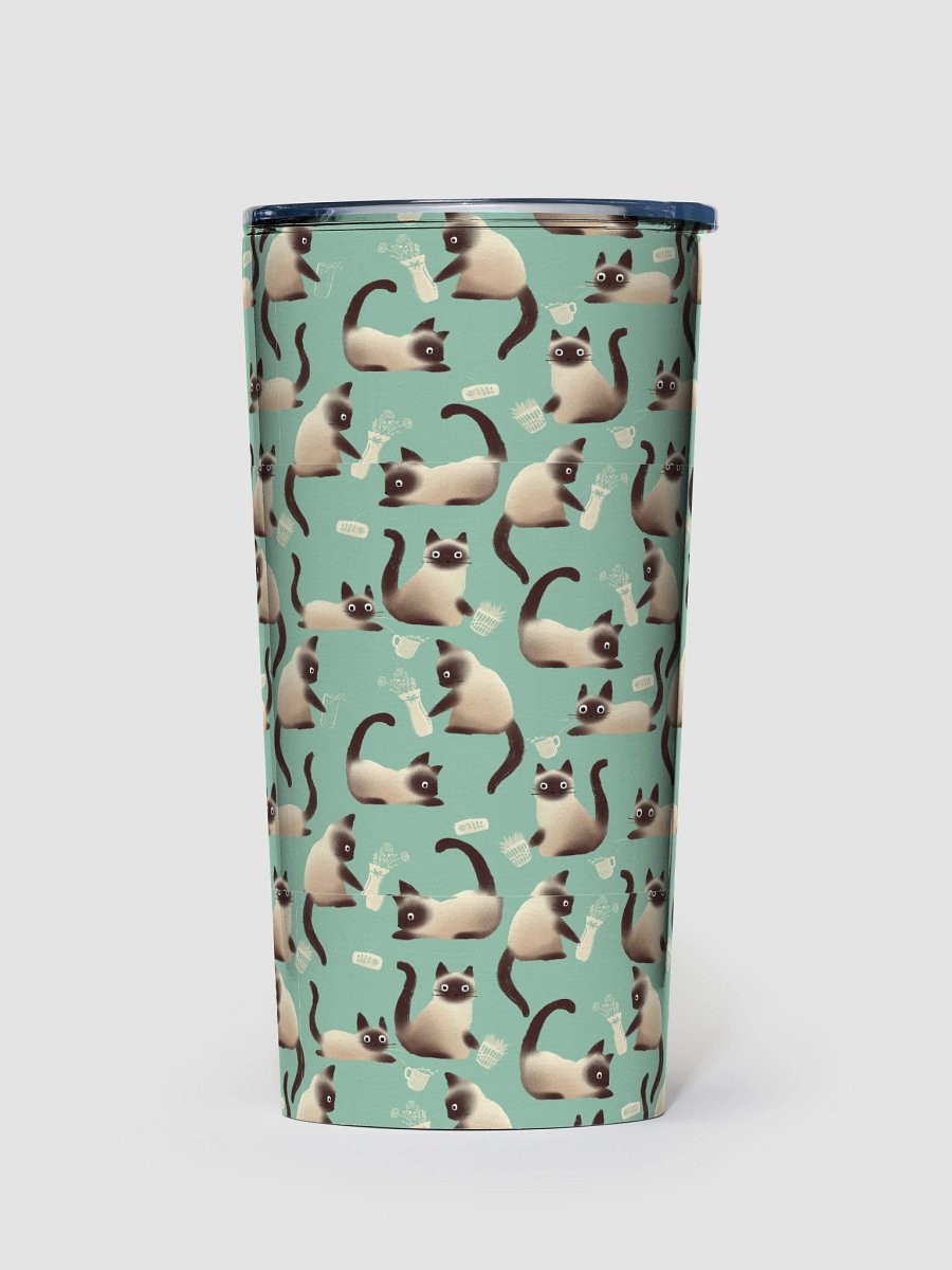 Bad Siamese Cats Knocking Stuff Over Tumbler, Mint product image (1)