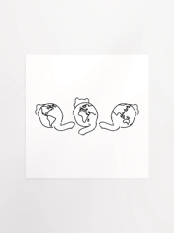 Planet Manul Trio - Matte Poster product image (1)