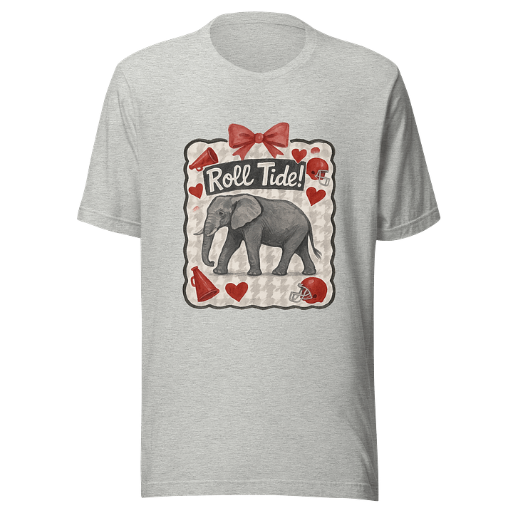 Alabama Crimson Tide Retro T-Shirt | Roll Tide Elephant & Hearts Tee product image (3)