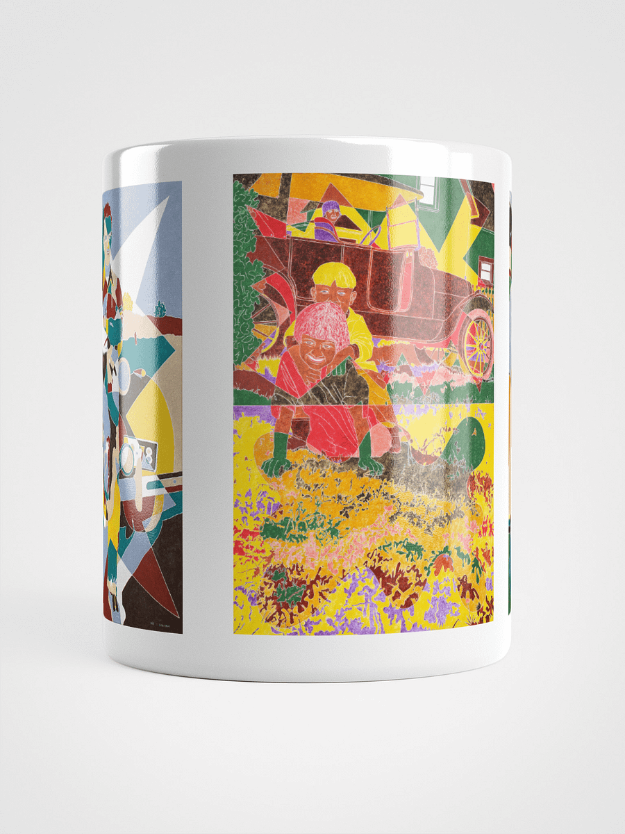 Three Masterwork Cars on White Glossy Mug product image (6)