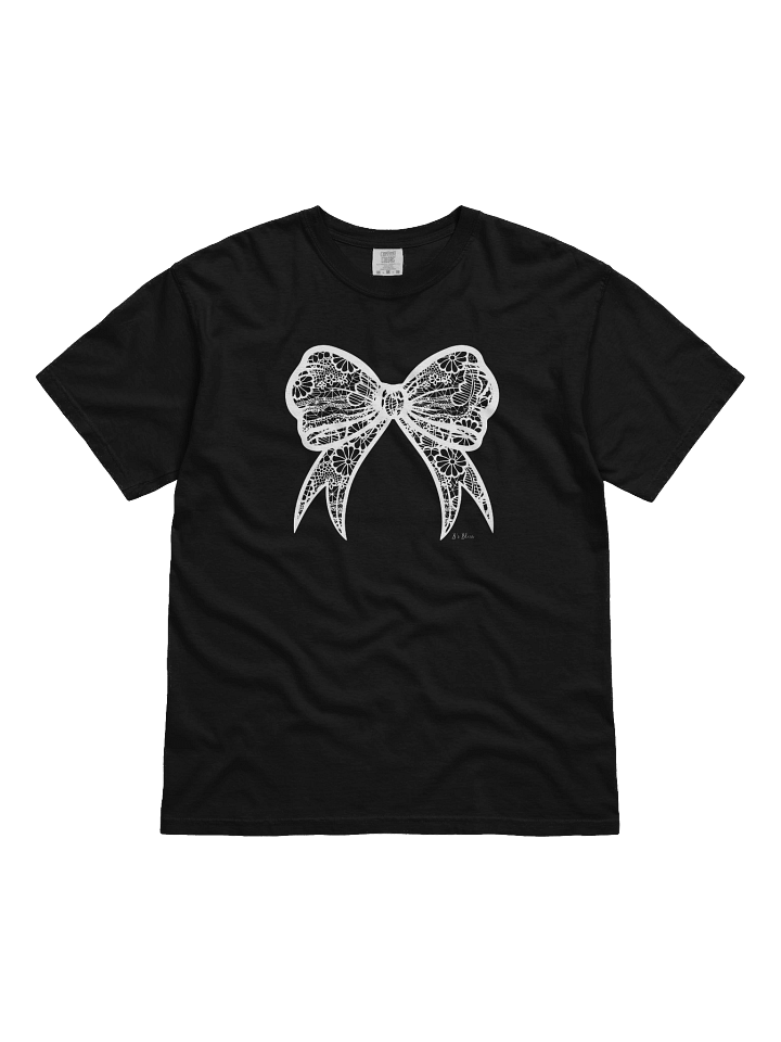 Comfort Colors White Bow Shirt product image (1)