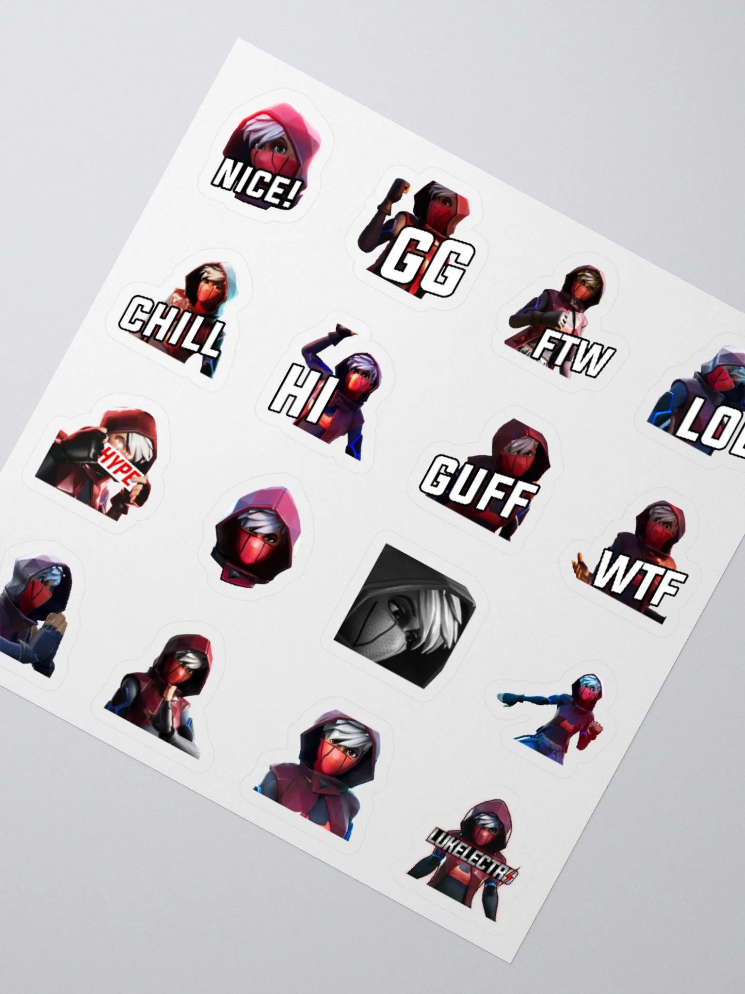 Electro Emote Sticker Set product image (3)