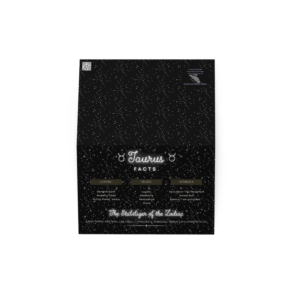 Taurus 2025, Attributes Table, Greeting Card product image (2)