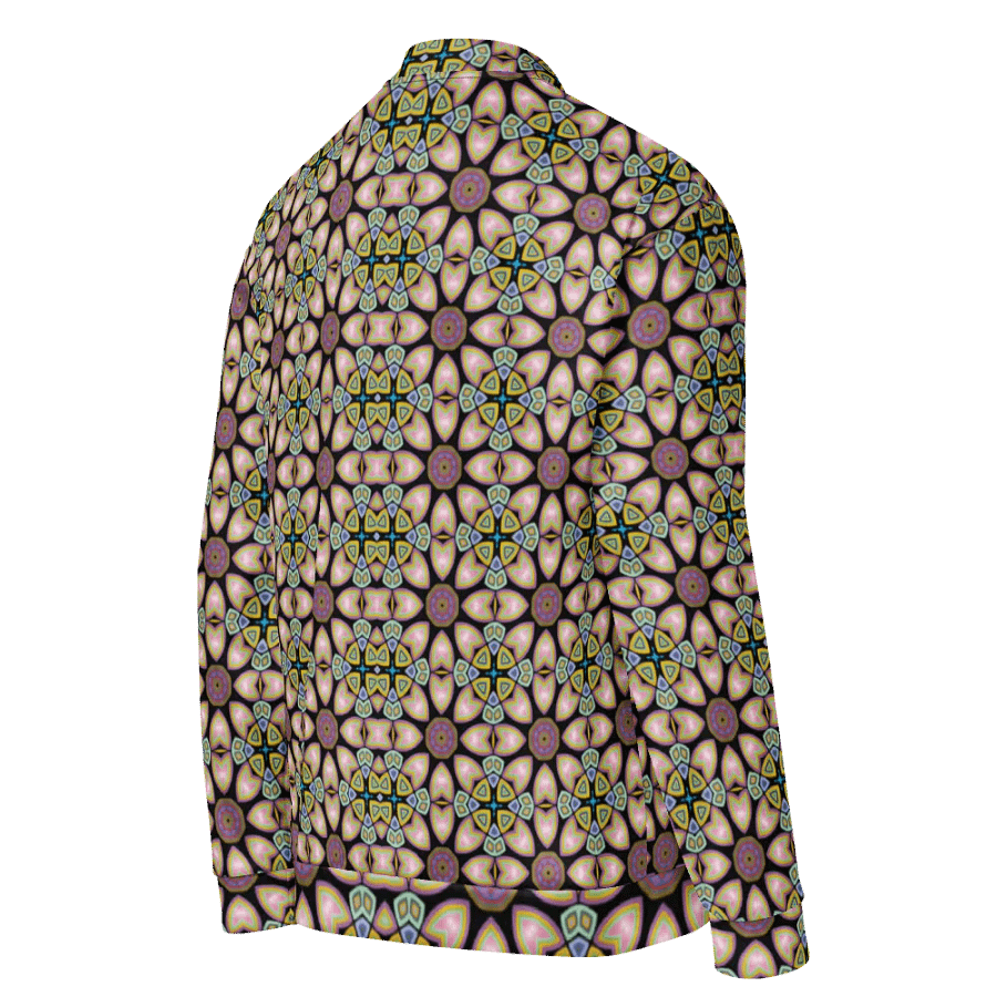 Fractal Batik Purple Bomber Jacket product image (4)