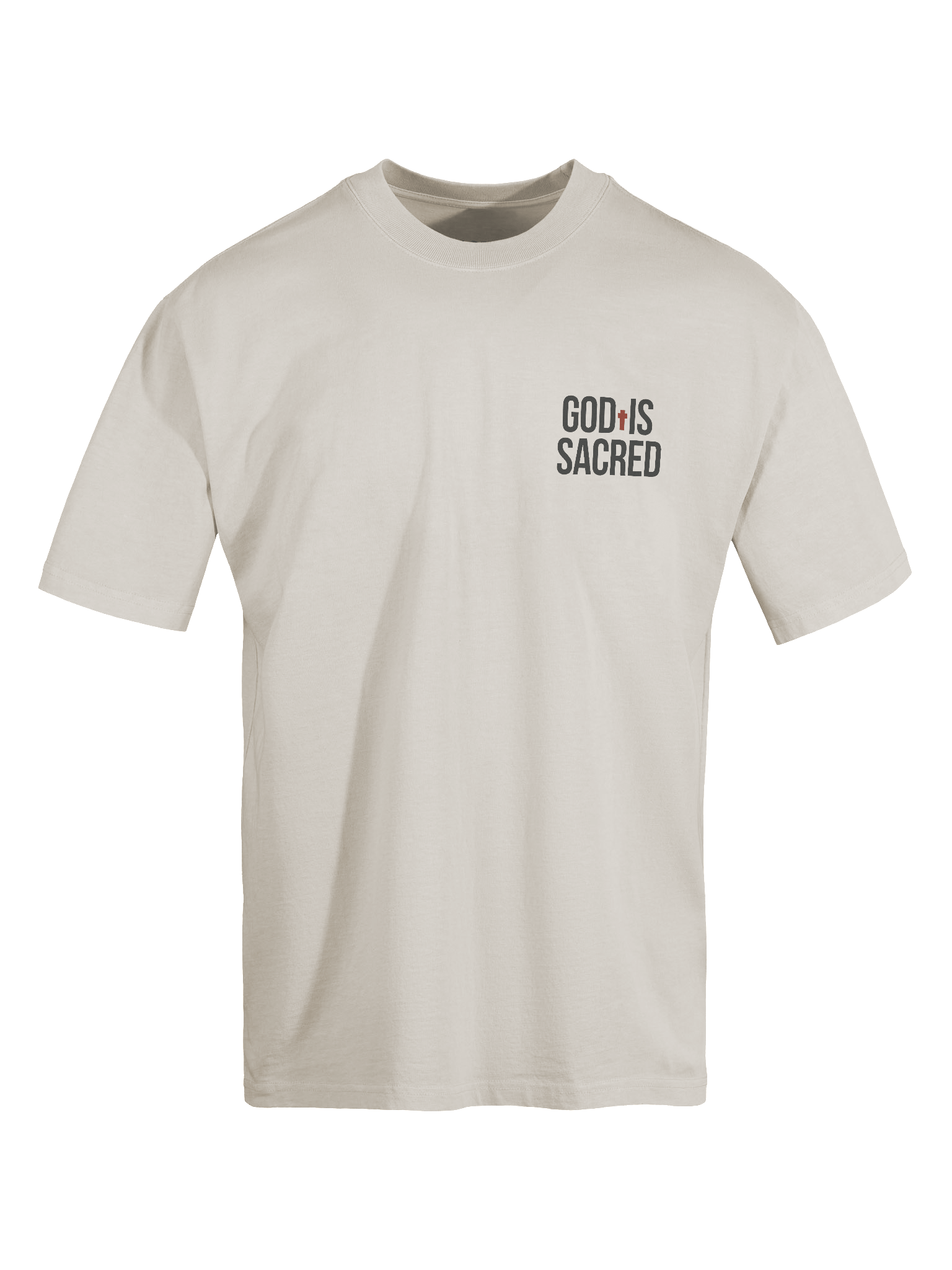 GOD IS SACRED OVERSIZE TEE (Light) product image (6)