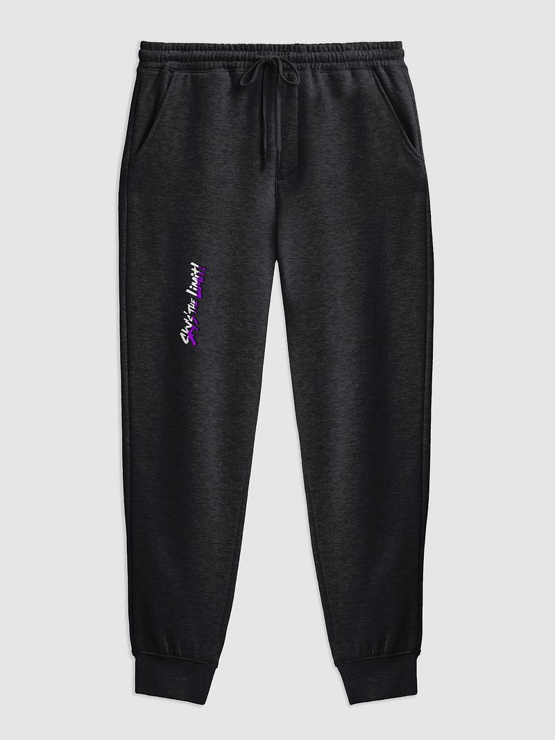 Sky's The Limit! Graffiti-Style Fleece Joggers