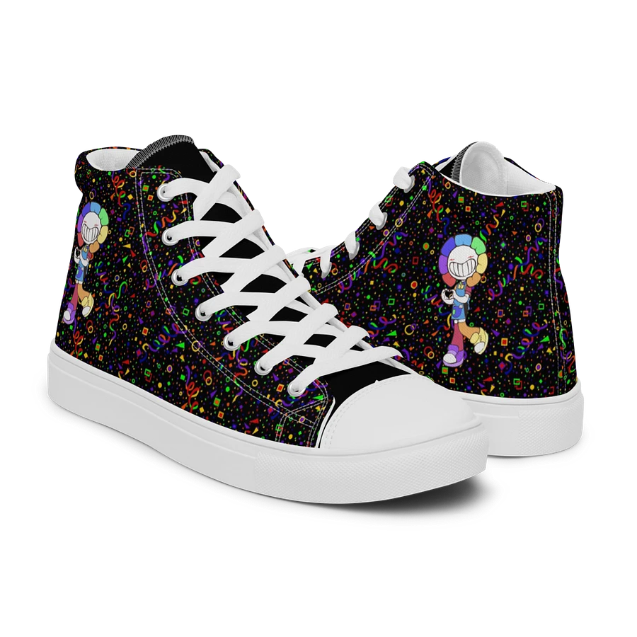Black Arcade and White Chibi Flower Sneakers product image (41)