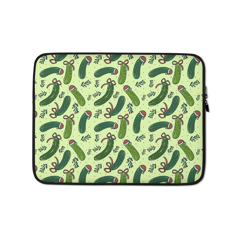 Christmas Dill Pickles Pattern Laptop Sleeve product image (1)