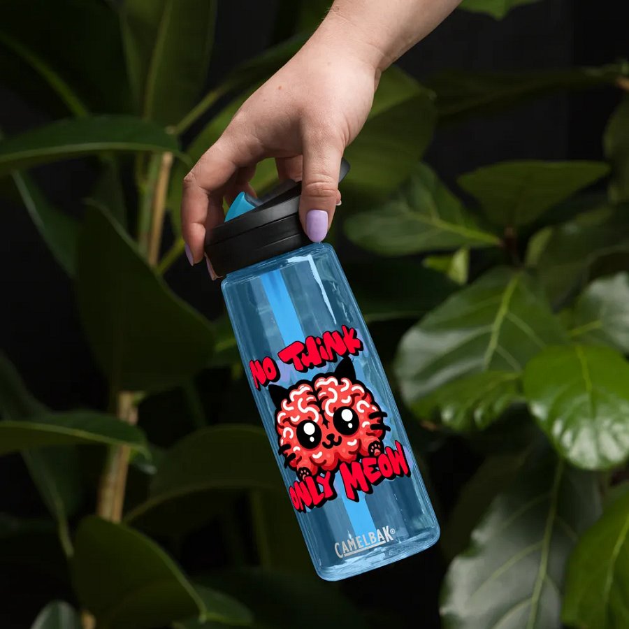 No think only meow sports bottle product image (62)