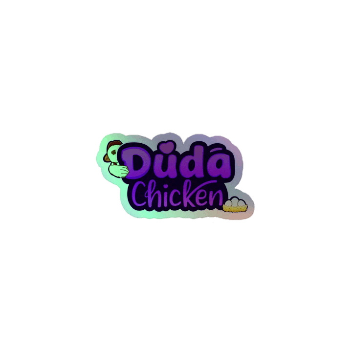 Dudachicken Holographic Sticker Sheet product image (1)