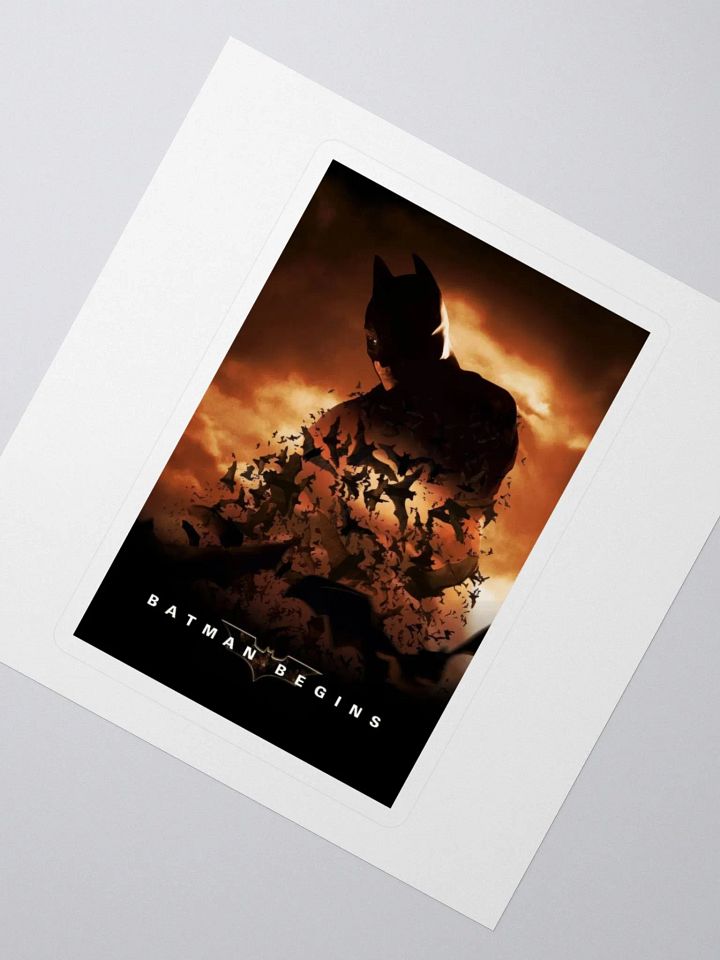 Batman Begins Disintegrating Cape Sticker product image (2)